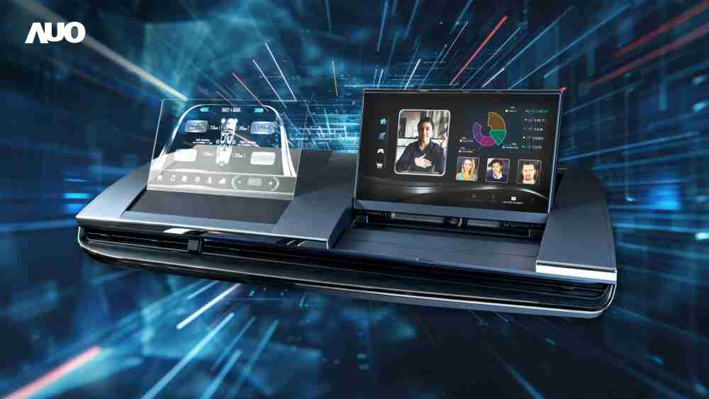 至成国际Micro LED Display HMI解决方案打造透明Micro LED前座仪表，，呈现信息并保留驾驶视野开阔；亦为副驾驶座乘客打造收放自如的Micro LED屏幕，，，在不影响显示质量的前提于显示区内建镜头，，，让用户能与视讯对象直接眼神接触，，，提供绝佳的双向沟通体验